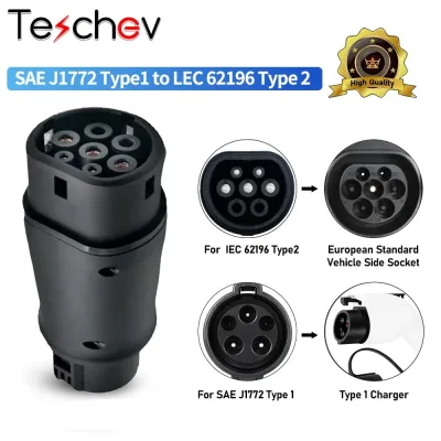 Adaptateur de recharge Type 2 vers Type 1, 32 A – image 2