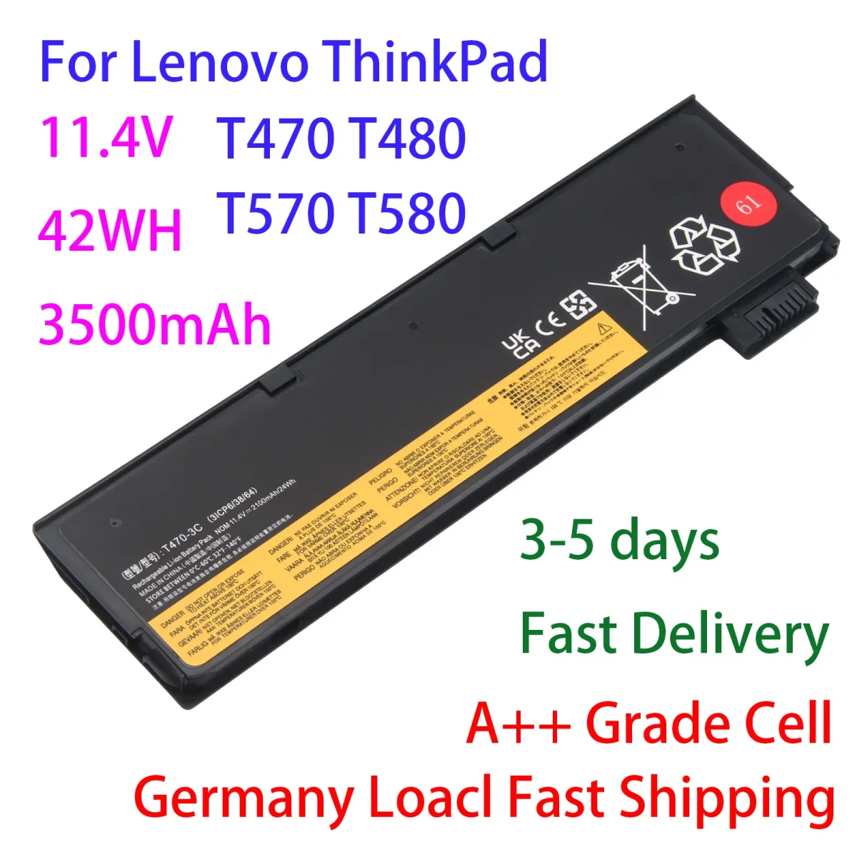 Batterie de remplacement 24 Wh pour ordinateur portable