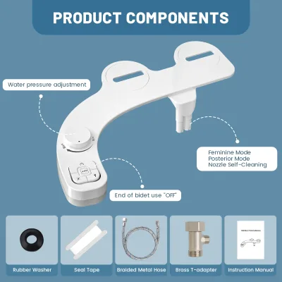 Bidet non électrique à double buse – image 3