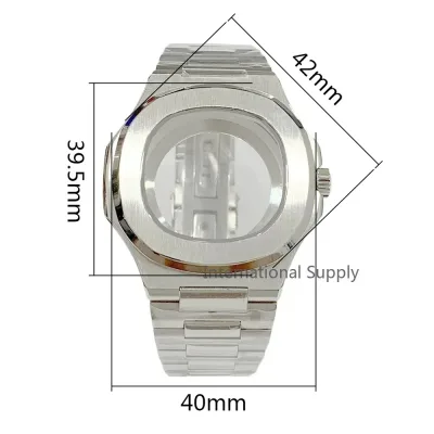 Boîtier de montre acier inoxydable 39 mm – image 2