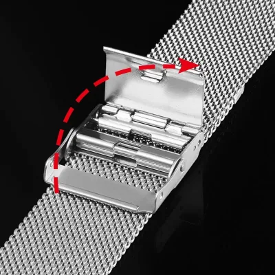 Bracelet de montre en maille milanaise acier – image 2