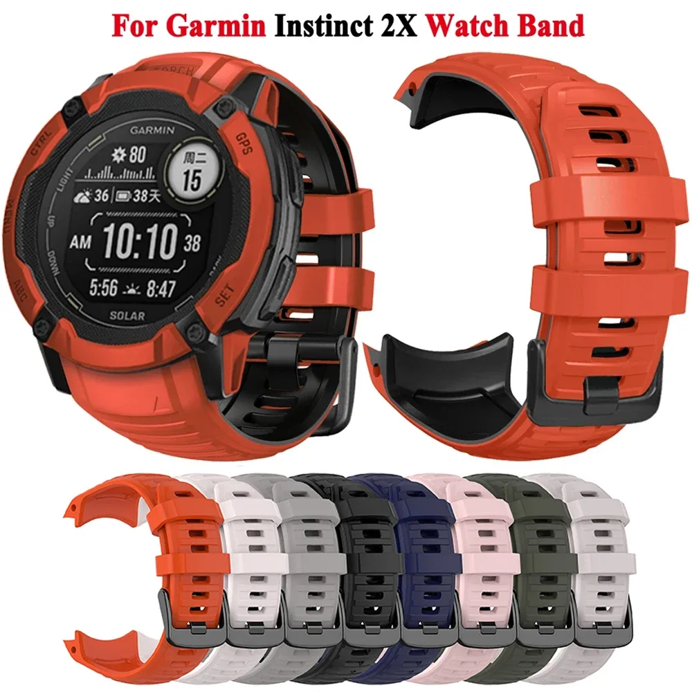 Bracelet de montre en silicone, sport, 22 mm