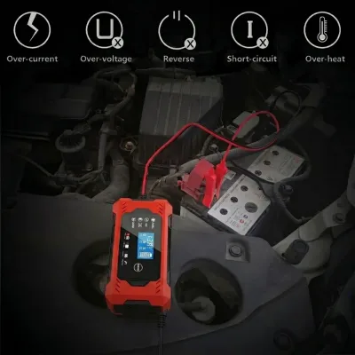 Chargeur de batterie intelligent 12 V 6 A, écran LCD – image 2
