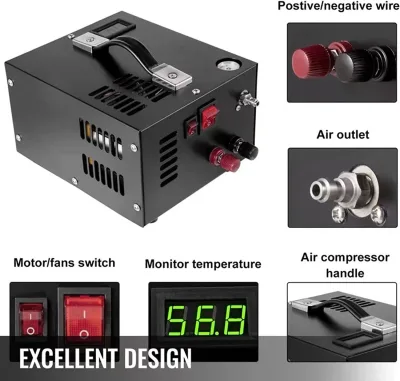 Compresseur d'air portable haute pression 12 V – image 3