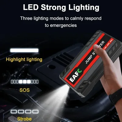 Démarreur de batterie de voiture 12 V avec lampe LED – image 2