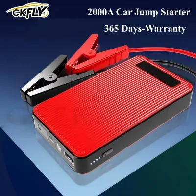 Démarreur de batterie de voiture portable, lampe LED