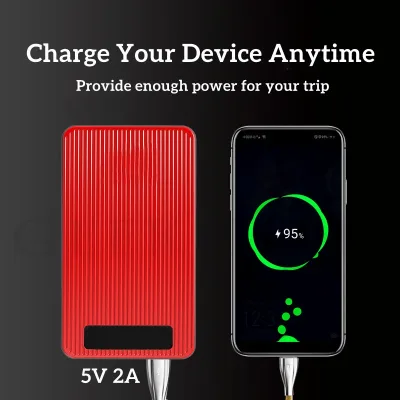 Démarreur de batterie de voiture portable, lampe LED – image 3