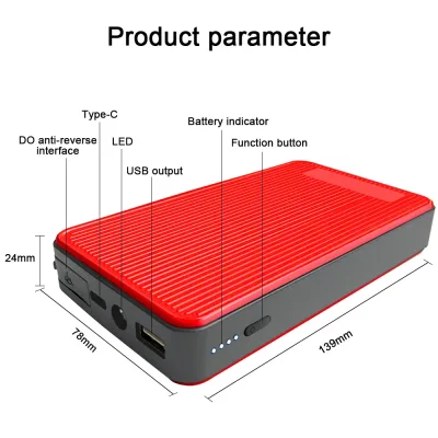 Démarreur de secours portable 12 V avec lampe LED – image 3