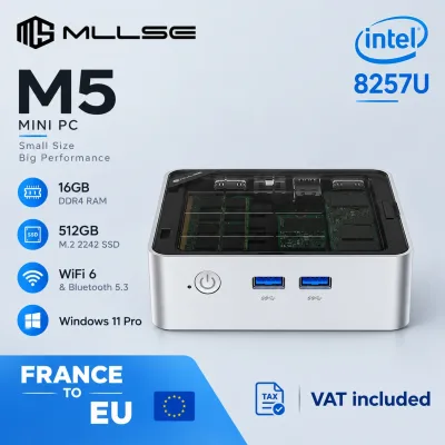 Mini PC de bureau 16 Go de RAM et SSD 512 Go