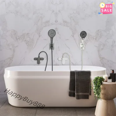 Mitigeur de douche thermostatique mural noir – image 3