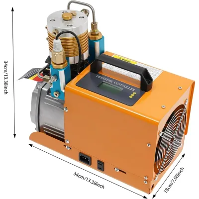 Pompe à air haute pression électrique orange – image 3