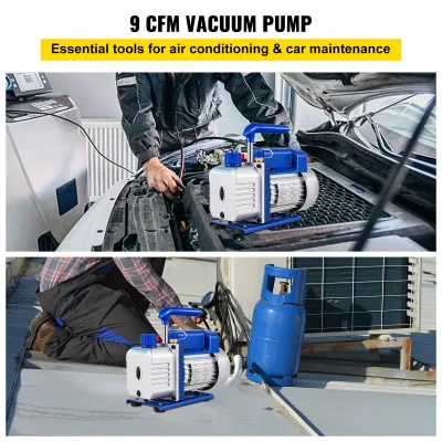 Pompe à vide électrique à deux étages, 9 CFM – image 2