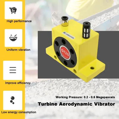 Vibrateur pneumatique à turbine jaune GT-20 – image 3